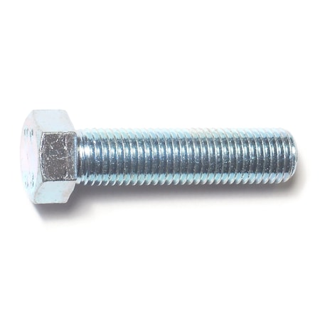 Midwest Fastener Class 8.8, M10-1.25 Hex Head Cap Screw, Zinc Plated Steel, 40 mm L, 5 PK 31025